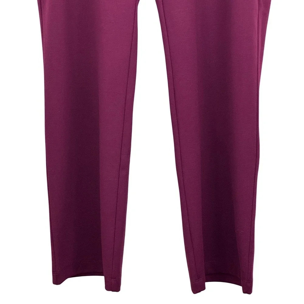 Dear Scarlett Stretch Pull-On Straight Leg Pants Minimalist Office Careerwear